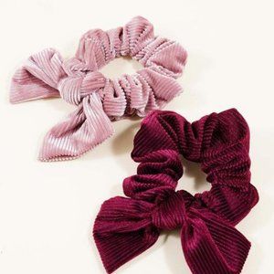 Velvet Bow Scrunchies